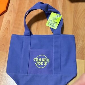 Trader Joe's Purple Mini Tote Bag